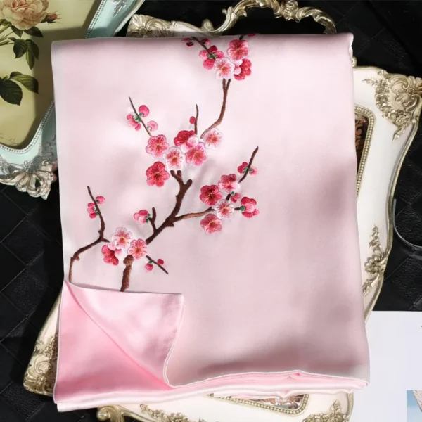 16MM Mulberry Silk Suzhou Embroidery Women's Scarf