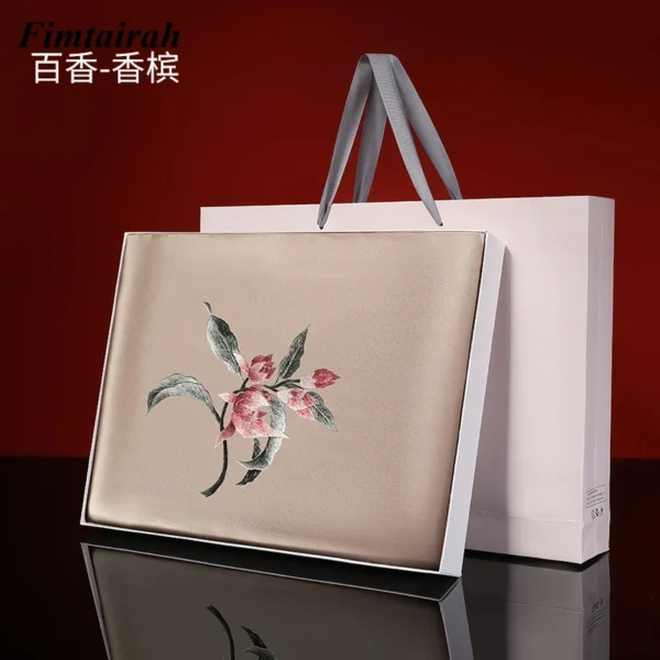 Premium Suzhou Embroidery Silk Shawl Women
