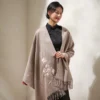 Women's 100% Wool Suzhou Embroidery Winter Shawl