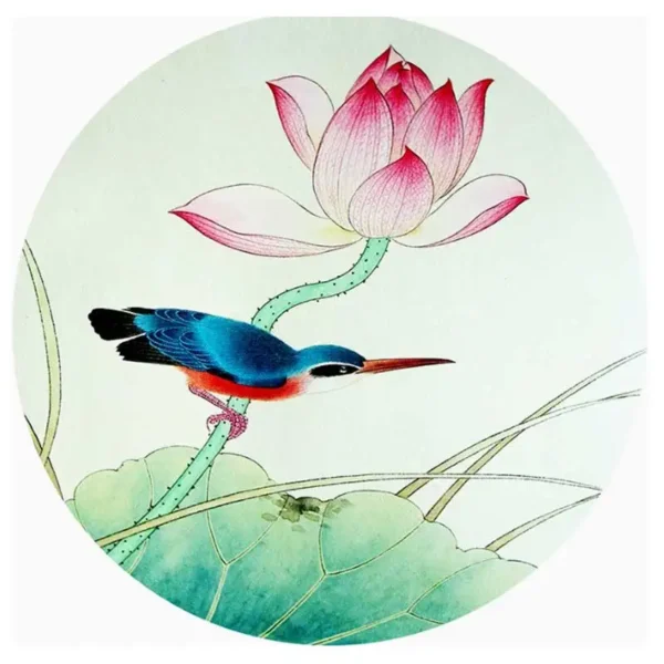 Suzhou Embroidery Lotus DIY Beginner Stitch Kit