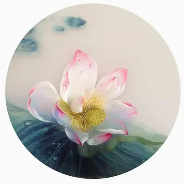Suzhou Embroidery Lotus DIY Beginner Stitch Kit